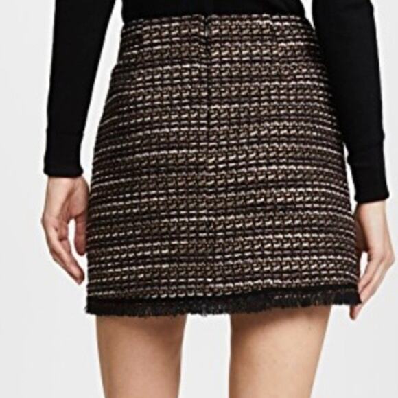 NWT Veronica Beard Margot Tweed Skirt in Earth Color Size 16 - Picture 10 of 10